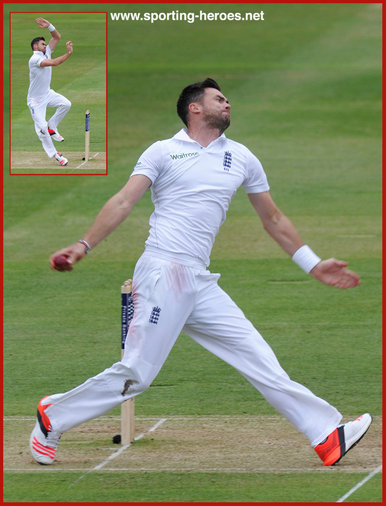 James Anderson - England - Test Record v New Zealand. 2008-2018.