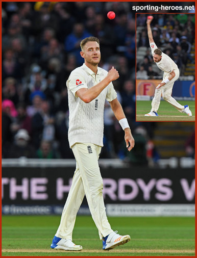 Stuart Broad - England - Test Record v West Indies. 2009-2017.