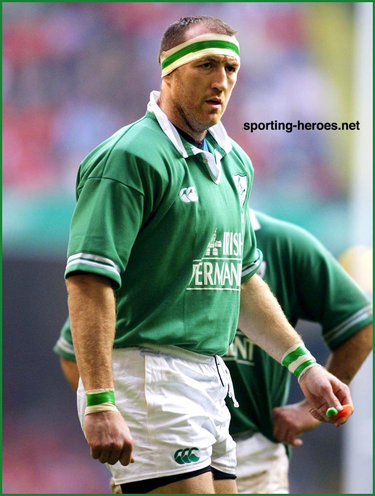 Trevor Brennan - Ireland (Rugby) - International rugby matches for Ireland.