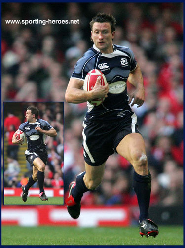 Simon Danielli - Scotland - International Rugby Union Caps for Scotland.