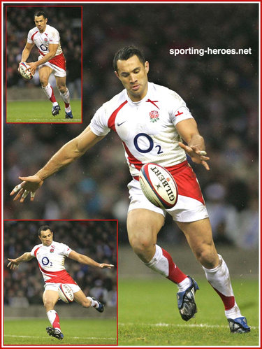 Riki Flutey - England - International Rugby Caps.