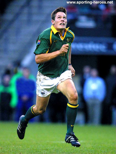 Werner Greeff - South Africa - International Rugby Union Caps.