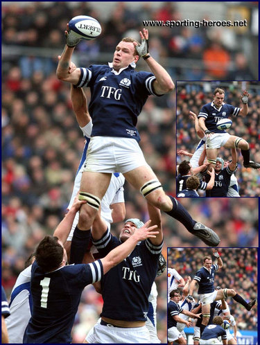Stuart Grimes - Scotland - International  Rugby Union Caps.