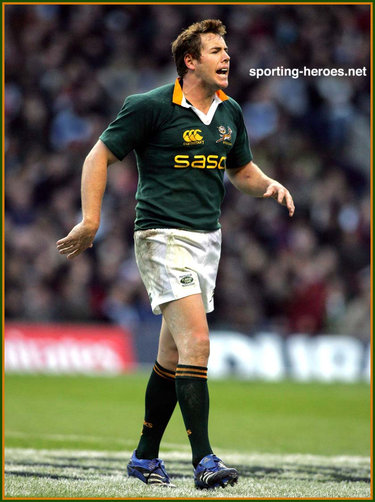 Butch James - South Africa - South African Caps 2001-11