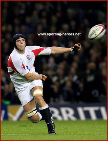 Ben Kay - England - International Rugby Caps for England.