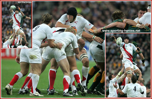 Ben Kay - England - 2007 Rugby Union World Cup Finals.