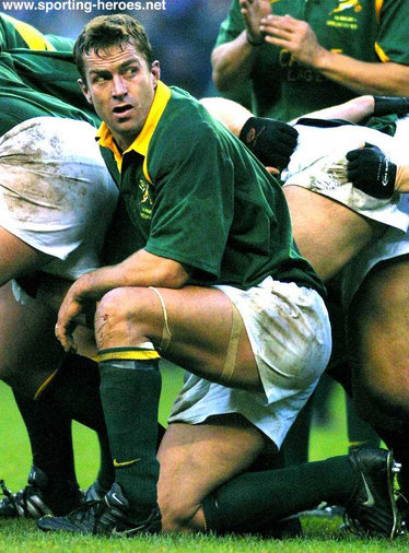 Corne Krige - South Africa - International Rugby Union Caps for South Africa.