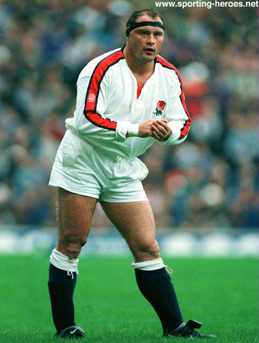 Brian Moore - England - International rugby union caps for England.