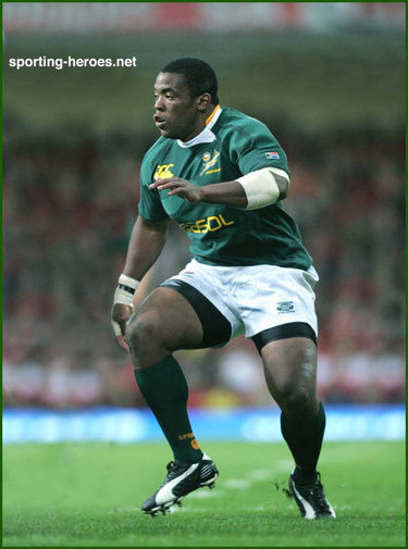 Brian Mujati - South Africa - International rugby matches for South Africa.