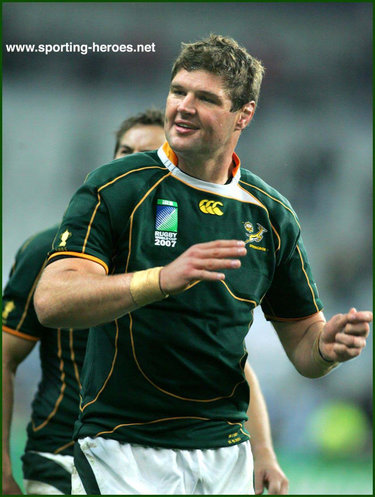 Johann Muller - South Africa - 2007 World Cup