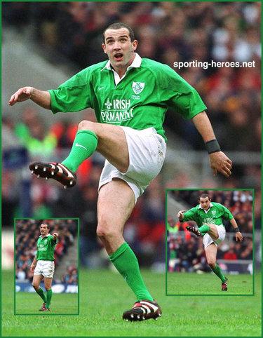 Conor O'Shea - Ireland (Rugby) - International  Rugby Union Caps.