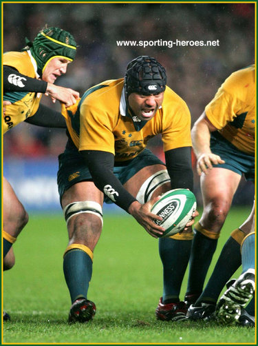 Wycliff Palu - Australia - International rugby union caps for Australia.