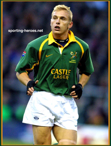 Brent Russell - South Africa - International Rugby Union Caps for South Africa.