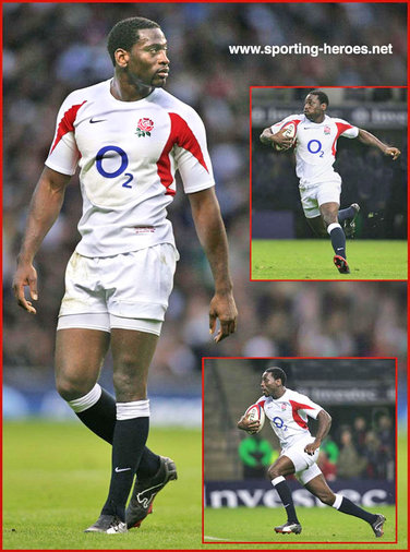Paul Sackey - England - International Rugby Union Caps for England.