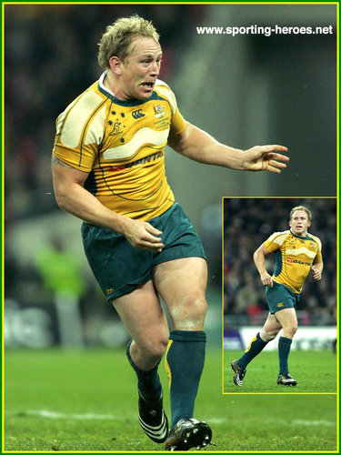 Brett Sheehan - Australia - International  Rugby Union Caps.