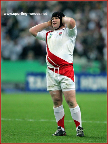 Matt Stevens - England - 2007 Rugby Union World Cup.