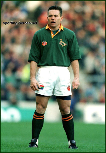Joel Stransky - South Africa - International Rugby Union Caps for South Africa.