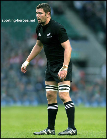 Reuben Thorne - New Zealand - International rugby caps for the All Blacks.