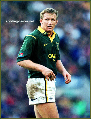 Andre Venter - South Africa - International rugby union caps for South Africa.