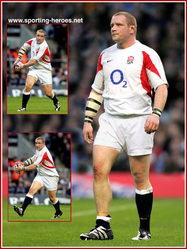 Phil Vickery - England - English International Caps.