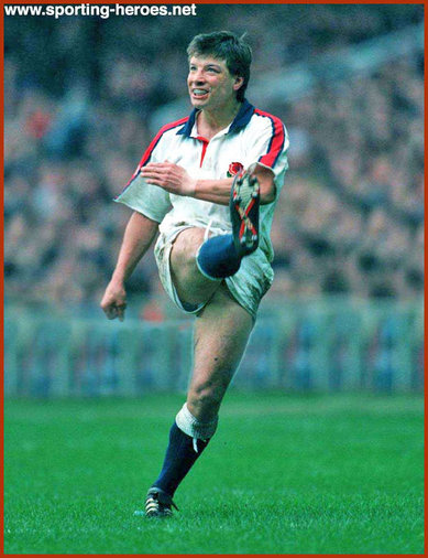 Rob Andrew - England - International Rugby Union Caps for England.