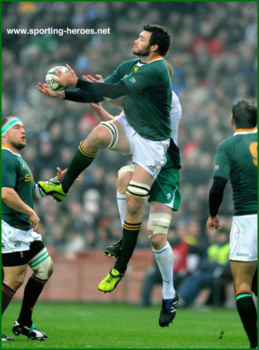 Danie Rossouw - South Africa - South African International Rugby Caps.