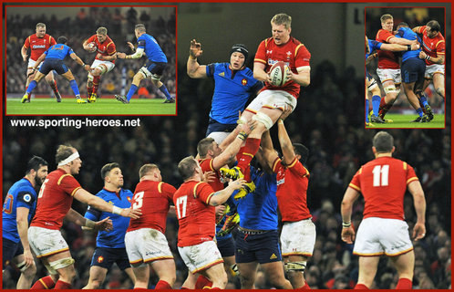 Bradley Davies - Wales - International Rugby Caps 2009 -2014.
