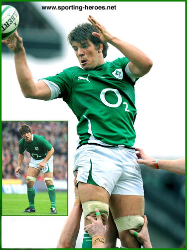 Donncha O'Callaghan - Ireland (Rugby) - International Rugby Union Caps 2009 - 2013.