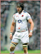 Tom PALMER - England - International Rugby Union Caps for England.