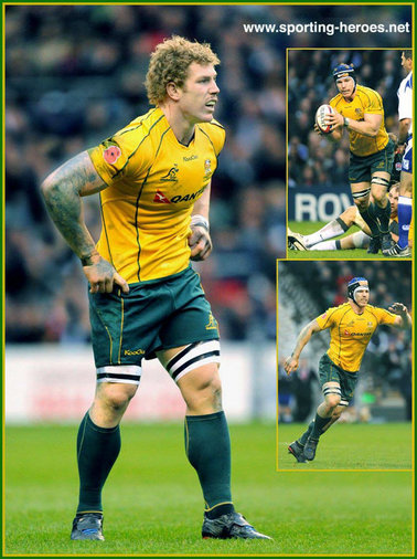 David Pocock - Australia - International Caps for Australia 2008-2012.