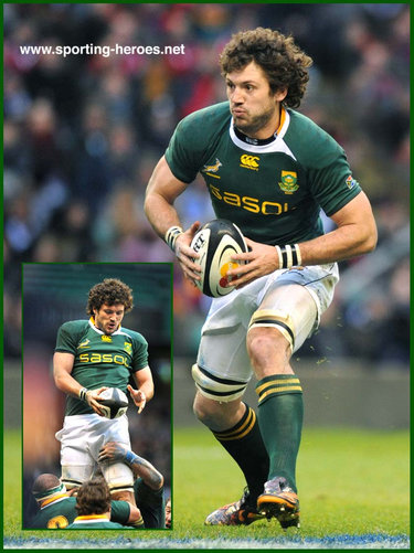 Ryan Kankowski - South Africa - International  Rugby Union Caps.