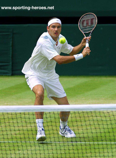 Roger Federer - Switzerland - 2001. French Open & Wimbledon (Quarter-Finalist)