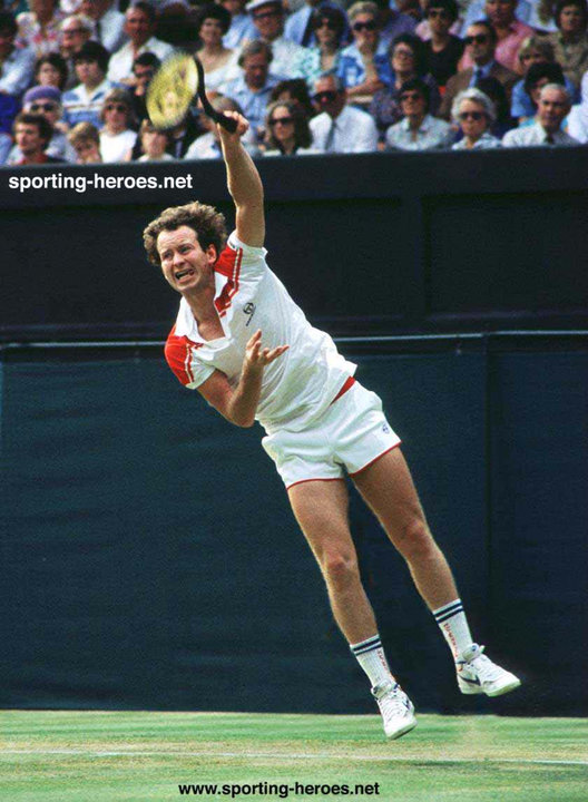 John P McEnroe Tennis Wimbledon Legend 10x8 Photo 
