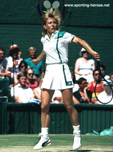 Martina Navratilova - U.S.A. - 1987. Four Grand Slam finals - two wins