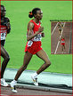 Elvan ABEYLEGESSE - Turkey - 2007 World Championships 10,000m disqualification.