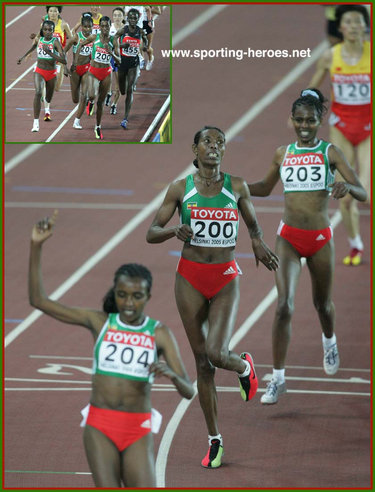 Berhane Adere - Ethiopia - World Championship 10,000m gold & silver medals.
