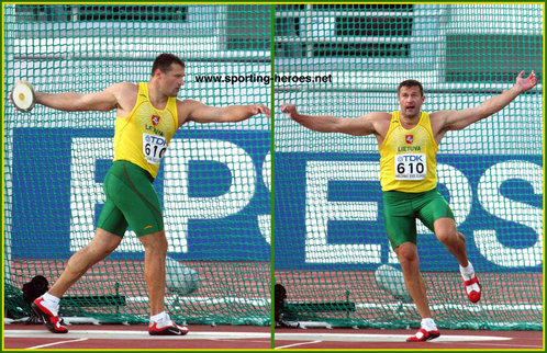 Virgilijus Alekna - Lithuania - 2005 World Championship discus Gold Medal.