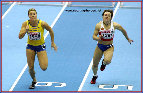 Aleksandra Antonova - Russia - 2007 European Indoors 60m Hurdles silver medal.