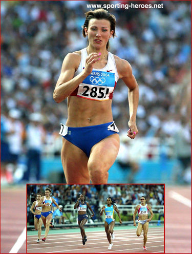 Natalya Antyukh - Russia - 2004 Olympics 400m bronze medal.