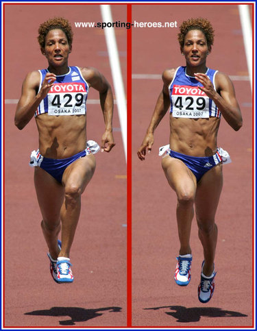 Christine Arron - France - 6th in the 100m at the 2007 World Championships