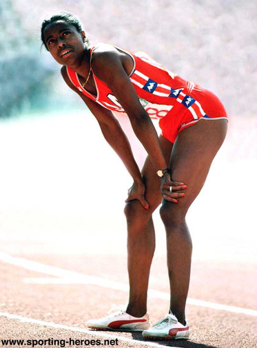 Evelyn Ashford - U.S.A. - Double gold medallist at 1984 Olympic Games.