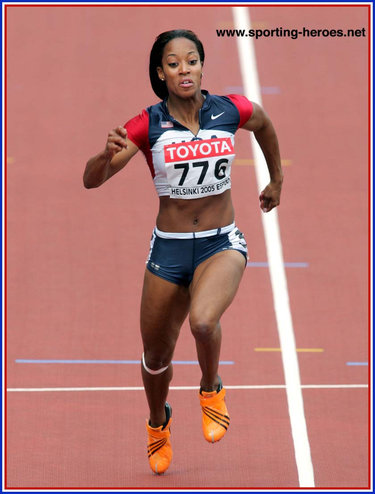 Me'lisa Barber - U.S.A. - Relay Golds at 2003 & 2005 World Championships.