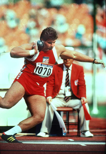 Randy Barnes - U.S.A. - Olympic Games gold & silver medals before life ban.
