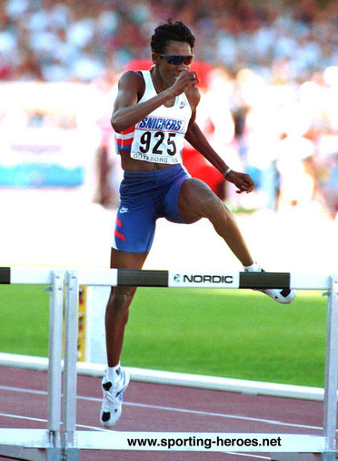 Kim Batten - U.S.A. - 1995 World 400m hurdles Champion with World Record.