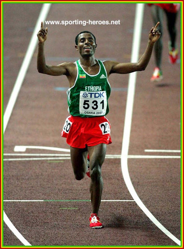 Kenenisa Bekele - Ethiopia - 2007 World Championships 10000m Gold.
