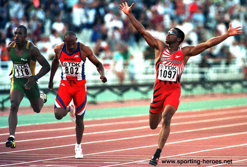 Ato Boldon - Trinidad & Tobago - 200m Gold medal at 2007 World Athletics Championships.