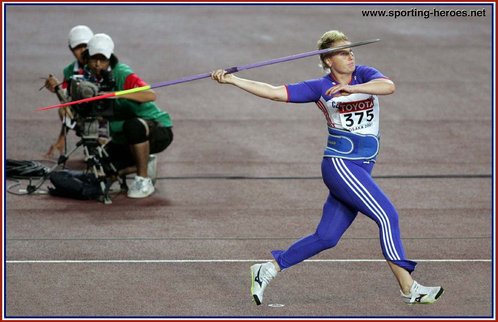 Nikola Brejchova - Czech Republic - Olympic Games & World Championship javelin finalist.