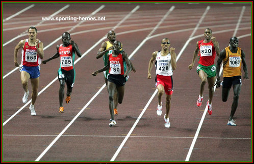 Wilfred Bungei - Kenya - Three World Championships finals & silver medal.