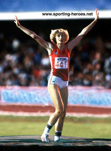 Tamara Bykova - U.S.S.R. - 1983 World Athletics Championship high jump champion.