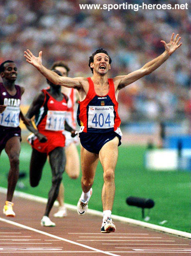 Fermin Cacho - Spain - 1500m gold medal at 1992 Olympic Games.